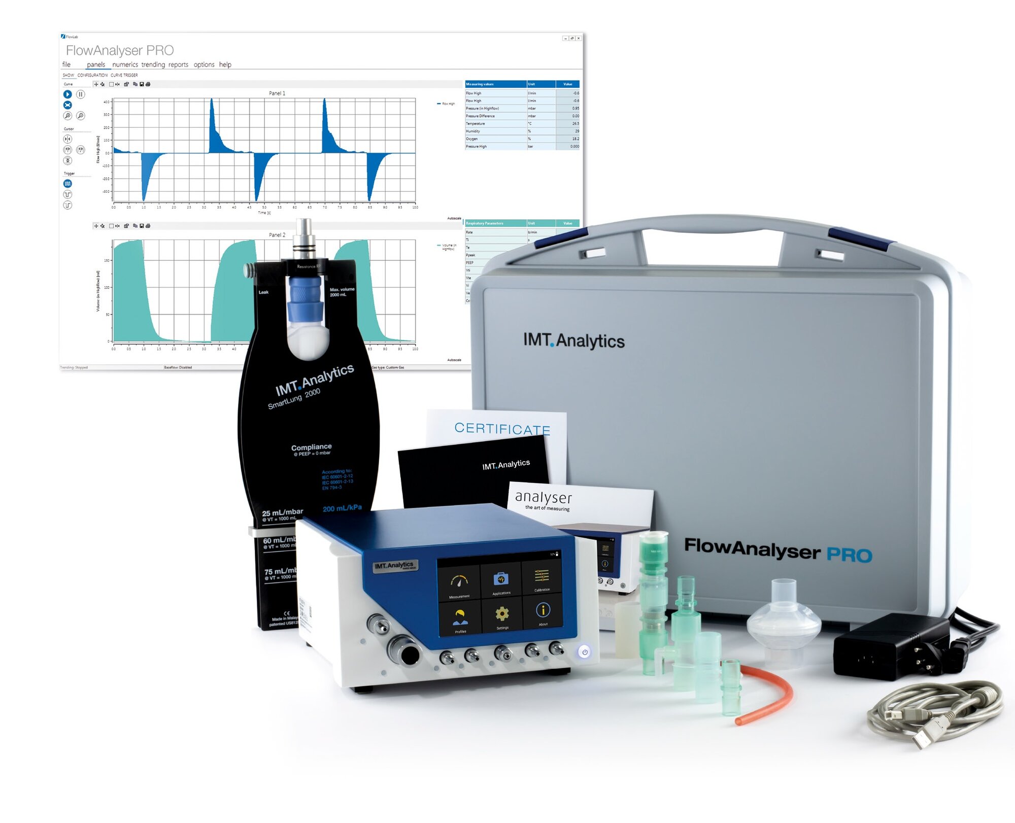 Analyzátor pľúcnych ventilátorov PF-300 - obrázok 5